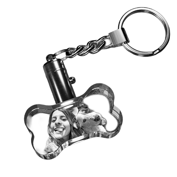 3D Crystal Keychain - Bone - Image 3